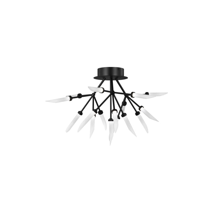 Spur 16-Light LED Flush Mount in Matte Black Spur 16-Light LED Flush Mount in Matte Black