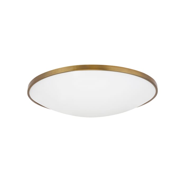 Vance 1-Light LED Flush Mount in Aged Brass Vance 1-Light LED Flush Mount in Aged Brass