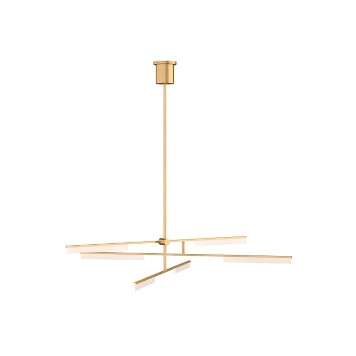 Klee 3-Light LED Chandelier in Natural Brass Klee 3-Light LED Chandelier in Natural Brass