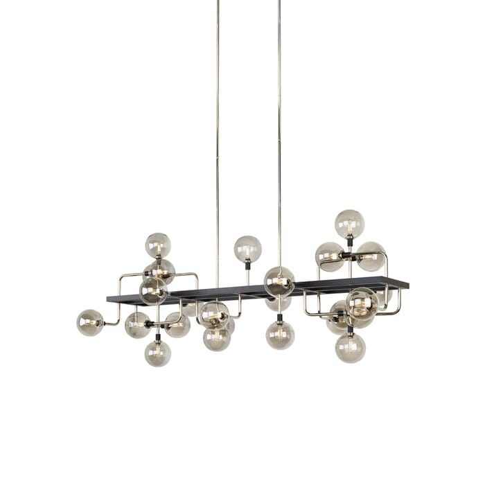 Tech Viaggio 25-Light 2700K LED Multi-Tier Chandelier in Smoke/Polished Nickel Tech Viaggio 25-Light 2700K LED Multi-Tier Chandelier in Smoke/Polished Nickel