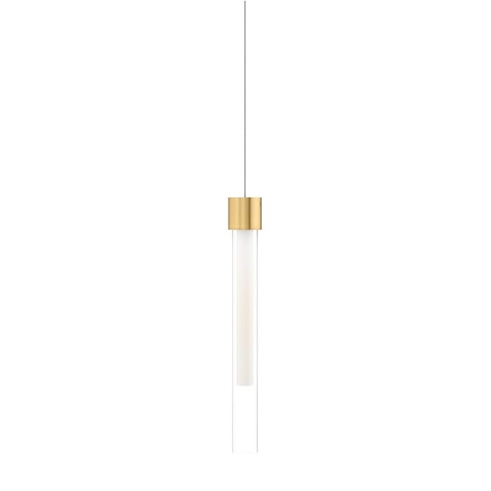 Linger 1-Light LED Pendant in Natural Brass Linger 1-Light LED Pendant in Natural Brass