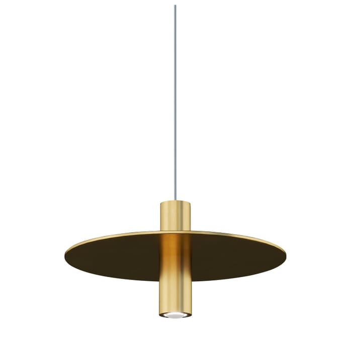 Ponte 1-Light LED Pendant in Natural Brass Ponte 1-Light LED Pendant in Natural Brass