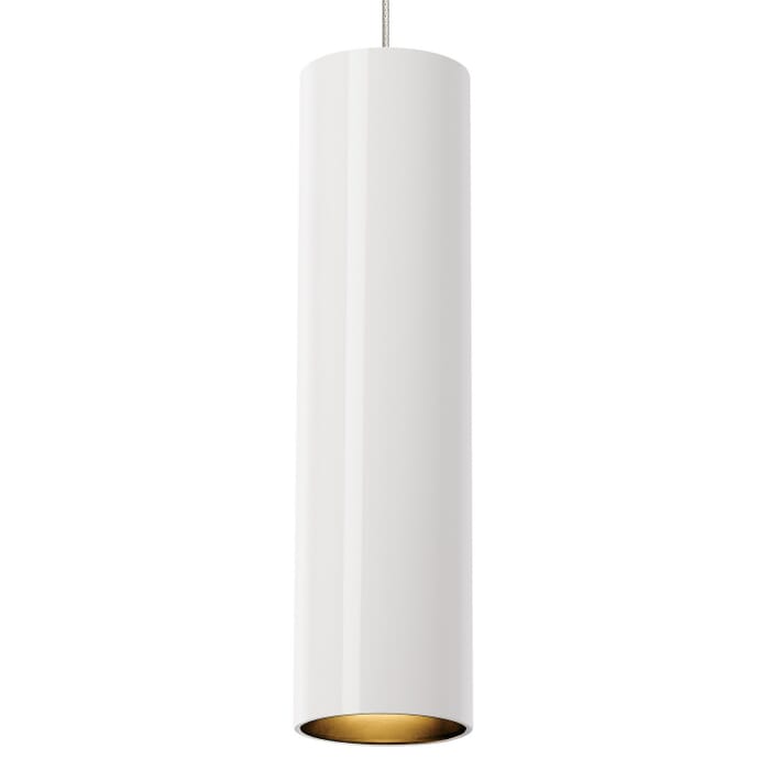 Piper 1-Light LED Pendant in White with Satin Nickel Piper 1-Light LED Pendant in White with Satin Nickel