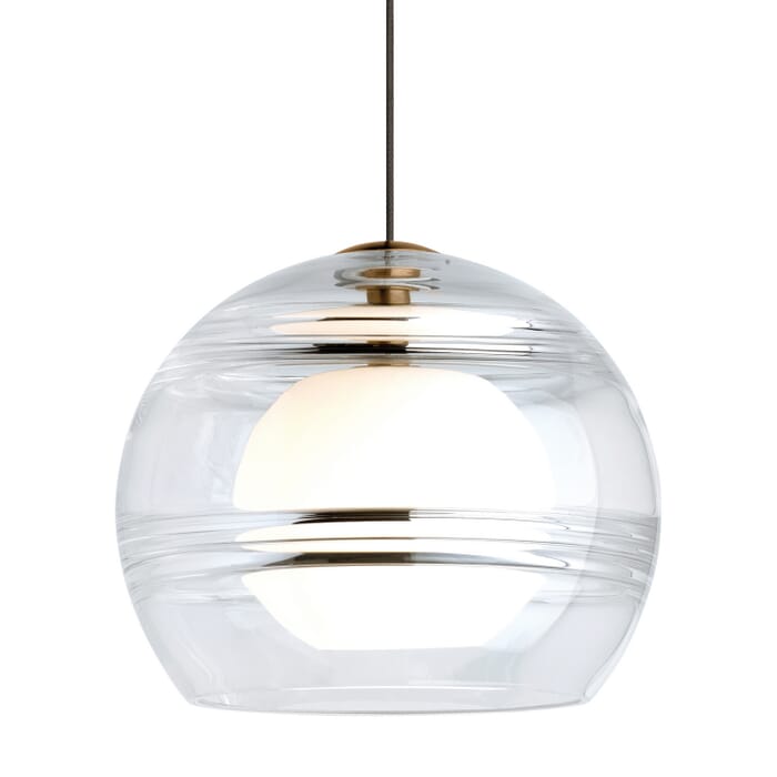 Sedona 1-Light LED Pendant in Aged Brass Sedona 1-Light LED Pendant in Aged Brass