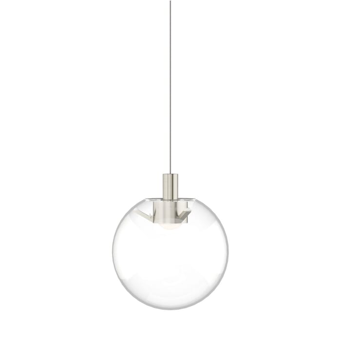 Palona 1-Light LED Pendant in Satin Nickel Palona 1-Light LED Pendant in Satin Nickel