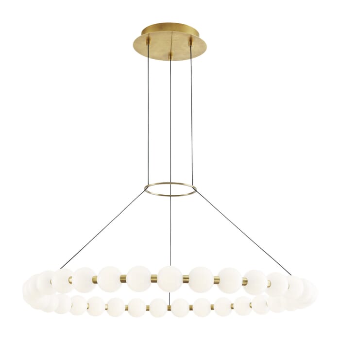 Orbet 1-Light LED Chandelier in Natural Brass Orbet 1-Light LED Chandelier in Natural Brass