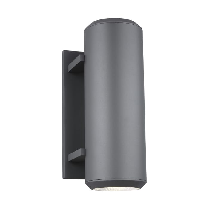 Aspenti 2-Light LED Outdoor Wall Lantern in Charcoal Aspenti 2-Light LED Outdoor Wall Lantern in Charcoal