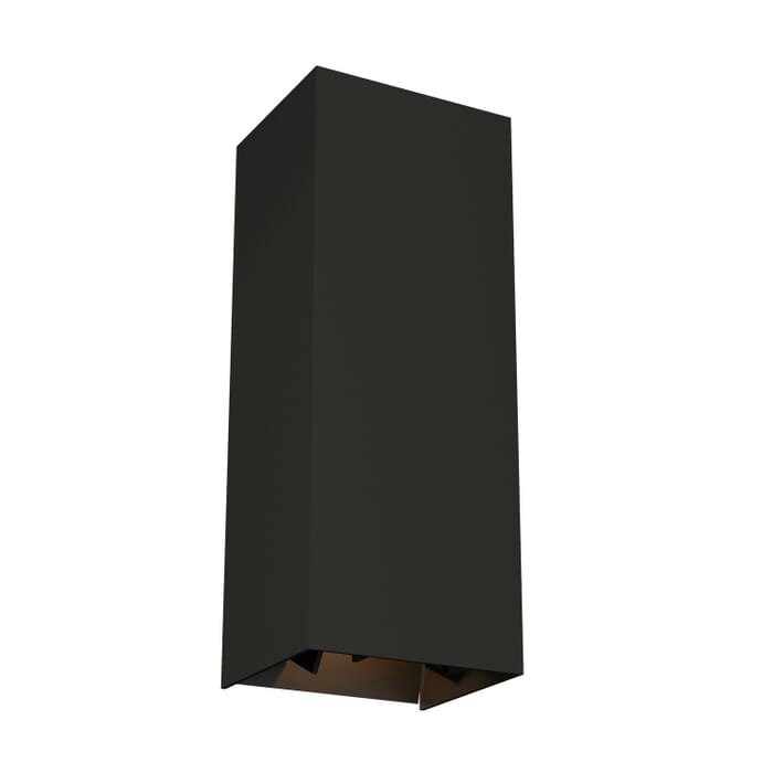 Vex 2-Light LED Outdoor Wall Mount in Black Vex 2-Light LED Outdoor Wall Mount in Black