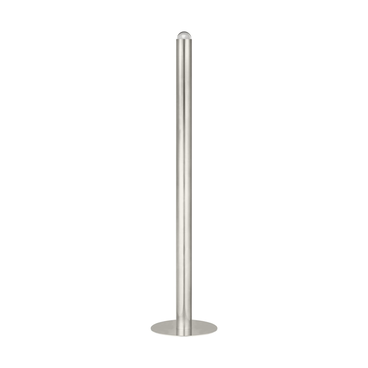 Ebell 1-Light LED Floor Lamp in Antique Nickel