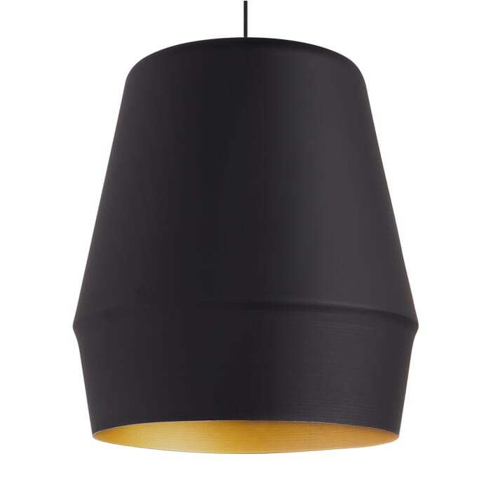 Allea 1-Light Pendant in Black with Gold Allea 1-Light Pendant in Black with Gold