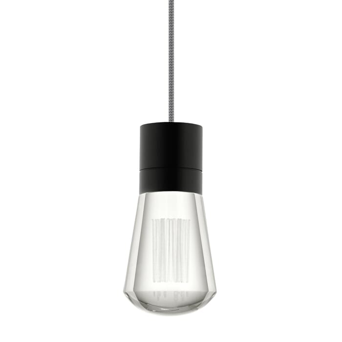 Tech Alva 3000K LED 4" Pendant Light in Black and Black/White Tech Alva 3000K LED 4" Pendant Light in Black and Black/White
