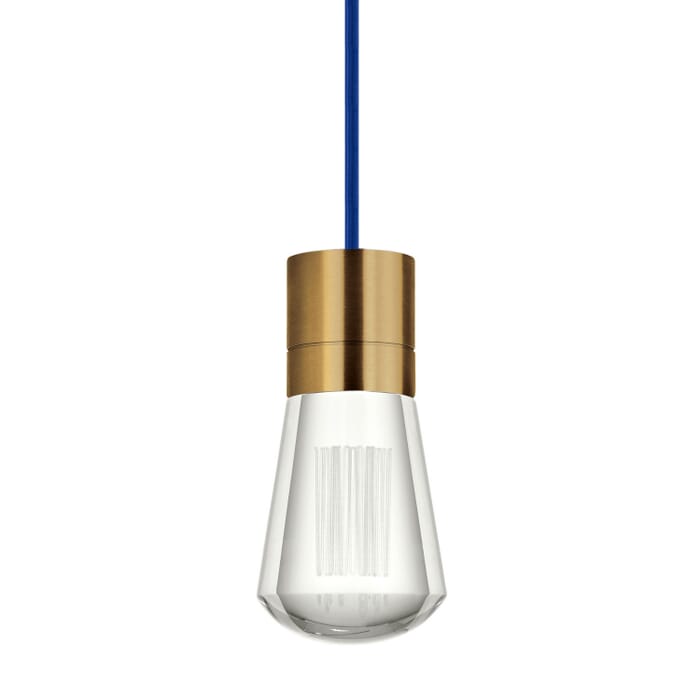 Alva 1-Light LED Pendant in Aged Brass Alva 1-Light LED Pendant in Aged Brass