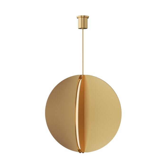 Bau 1-Light LED Pendant in Natural Brass Bau 1-Light LED Pendant in Natural Brass