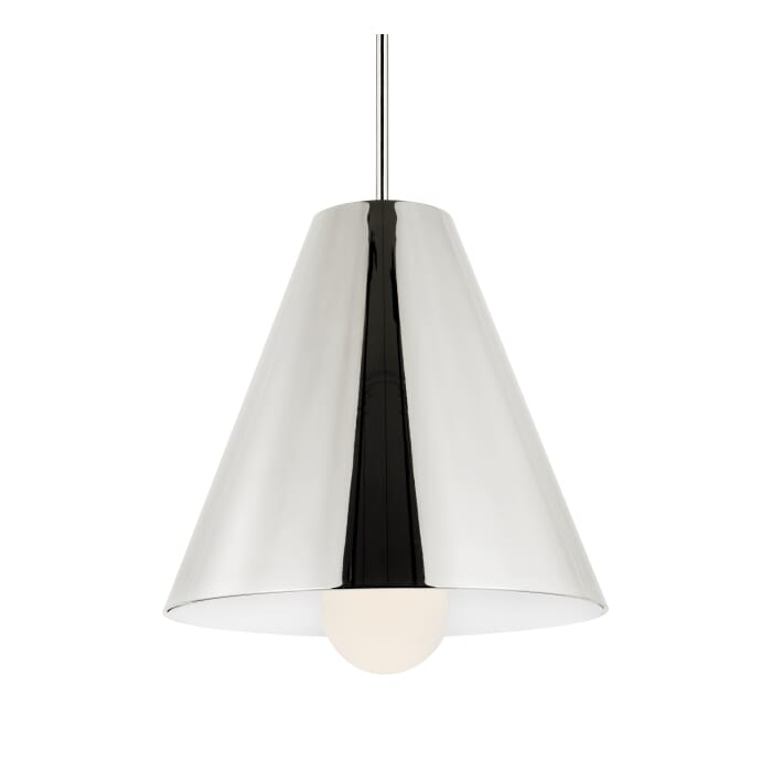 Joni 1-Light LED Pendant in Polished Nickel Joni 1-Light LED Pendant in Polished Nickel