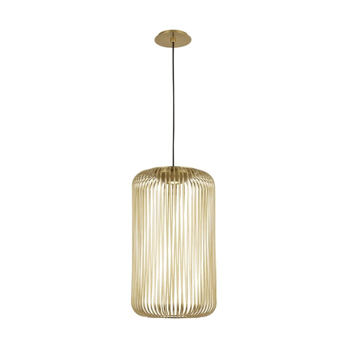 Kai 1-Light LED Pendant in Plated Brass Kai 1-Light LED Pendant in Plated Brass