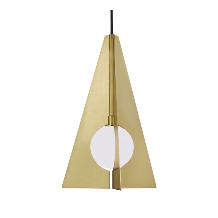 Orbel 1-Light LED Pendant in Aged Brass Orbel 1-Light LED Pendant in Aged Brass
