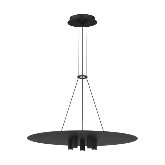 Ponte 1-Light LED Pendant in Nightshade Black Ponte 1-Light LED Pendant in Nightshade Black