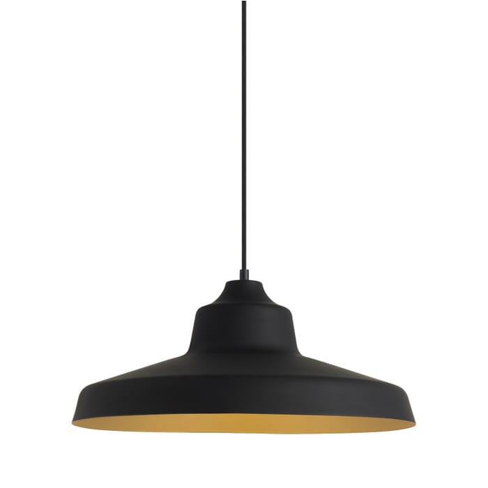 Zevo 1-Light LED Pendant in Black with Gold Zevo 1-Light LED Pendant in Black with Gold