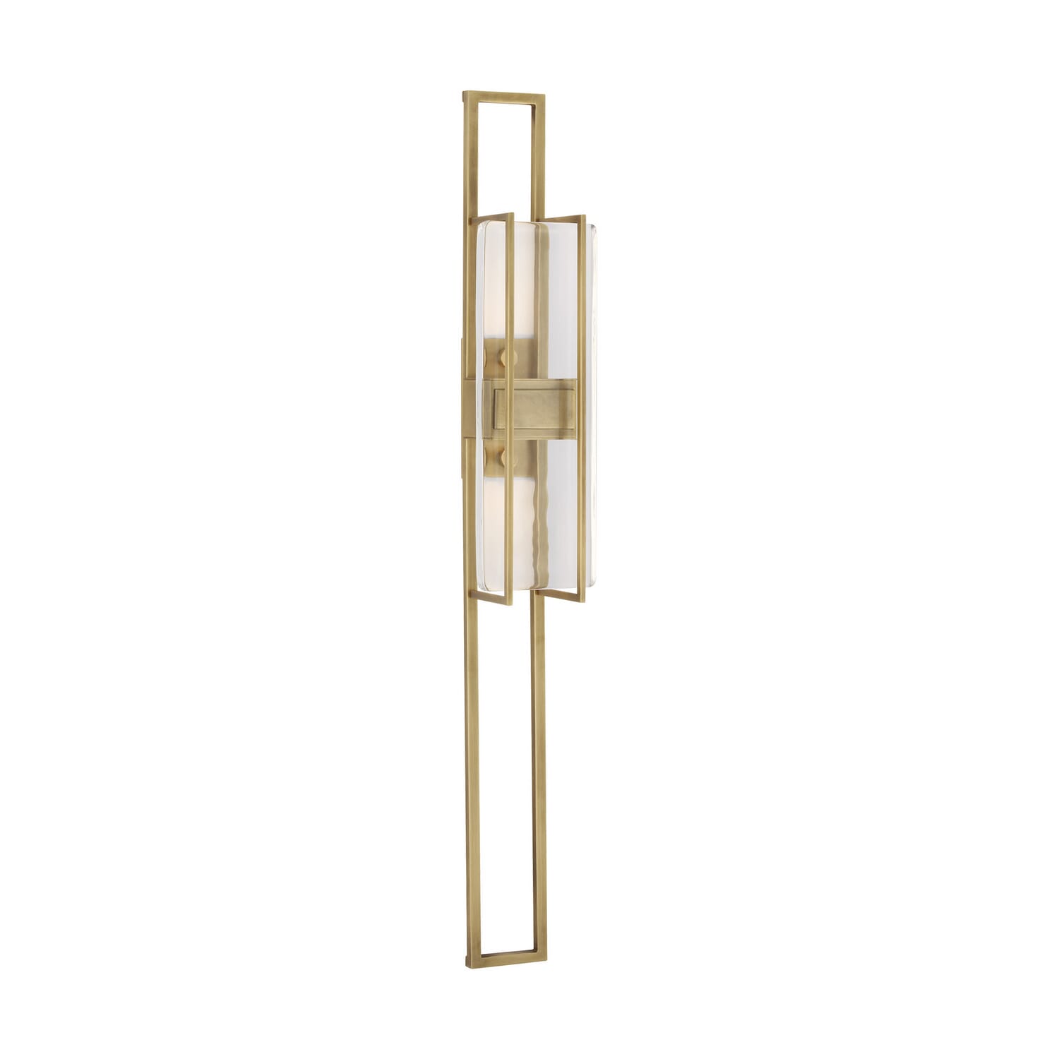 Duelle 1-Light LED Wall Sconce in Natural Brass