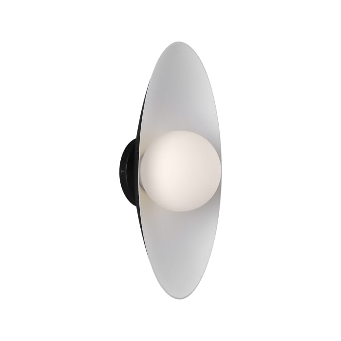 Joni 1-Light LED Wall Sconce in Matte Black with Matte White Joni 1-Light LED Wall Sconce in Matte Black with Matte White