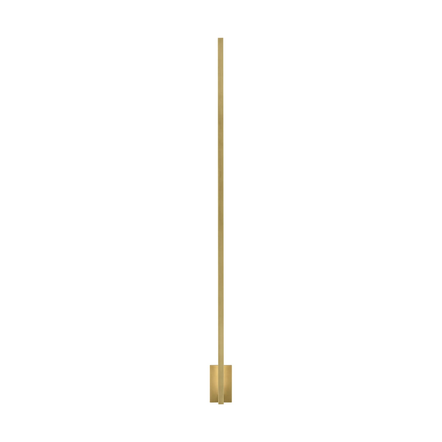 Stagger 1-Light LED Wall Sconce in Natural Brass