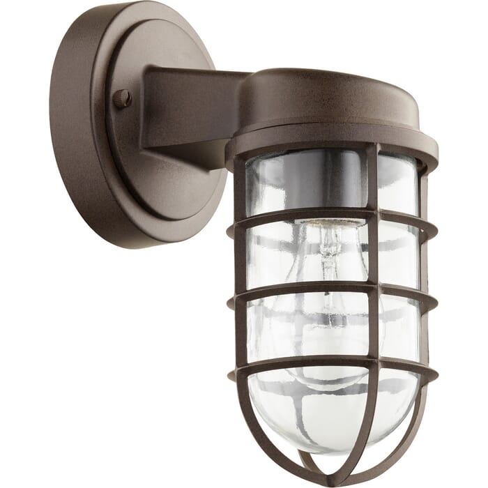 Quorum Belfour 10" Outdoor Wall Light in Oiled Bronze Quorum Belfour 10" Outdoor Wall Light in Oiled Bronze