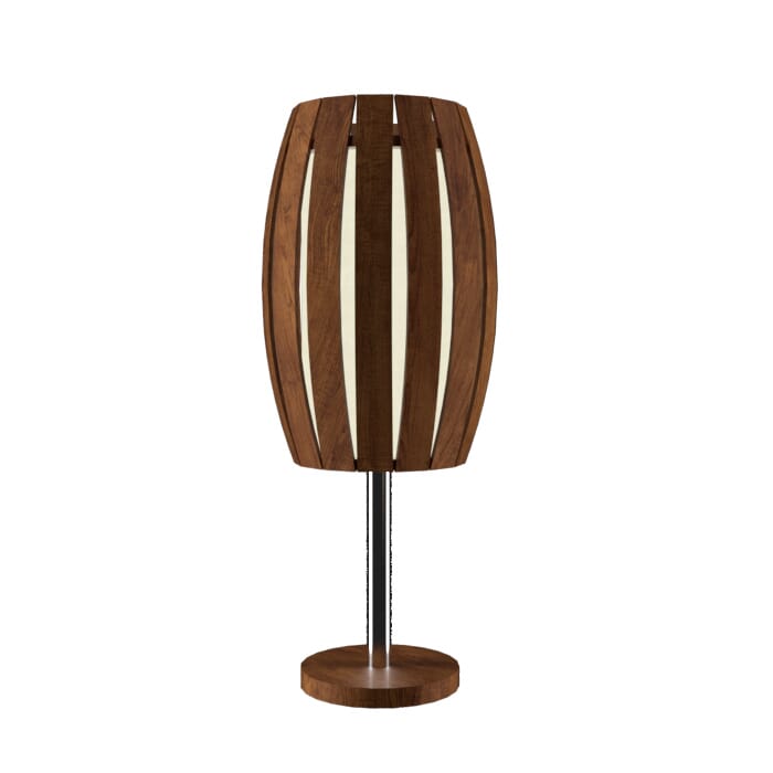 Barrel 1-Light Table Lamp in Imbuia Barrel 1-Light Table Lamp in Imbuia
