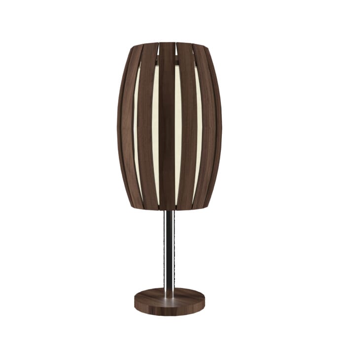 Barrel 1-Light Table Lamp in American Walnut Barrel 1-Light Table Lamp in American Walnut