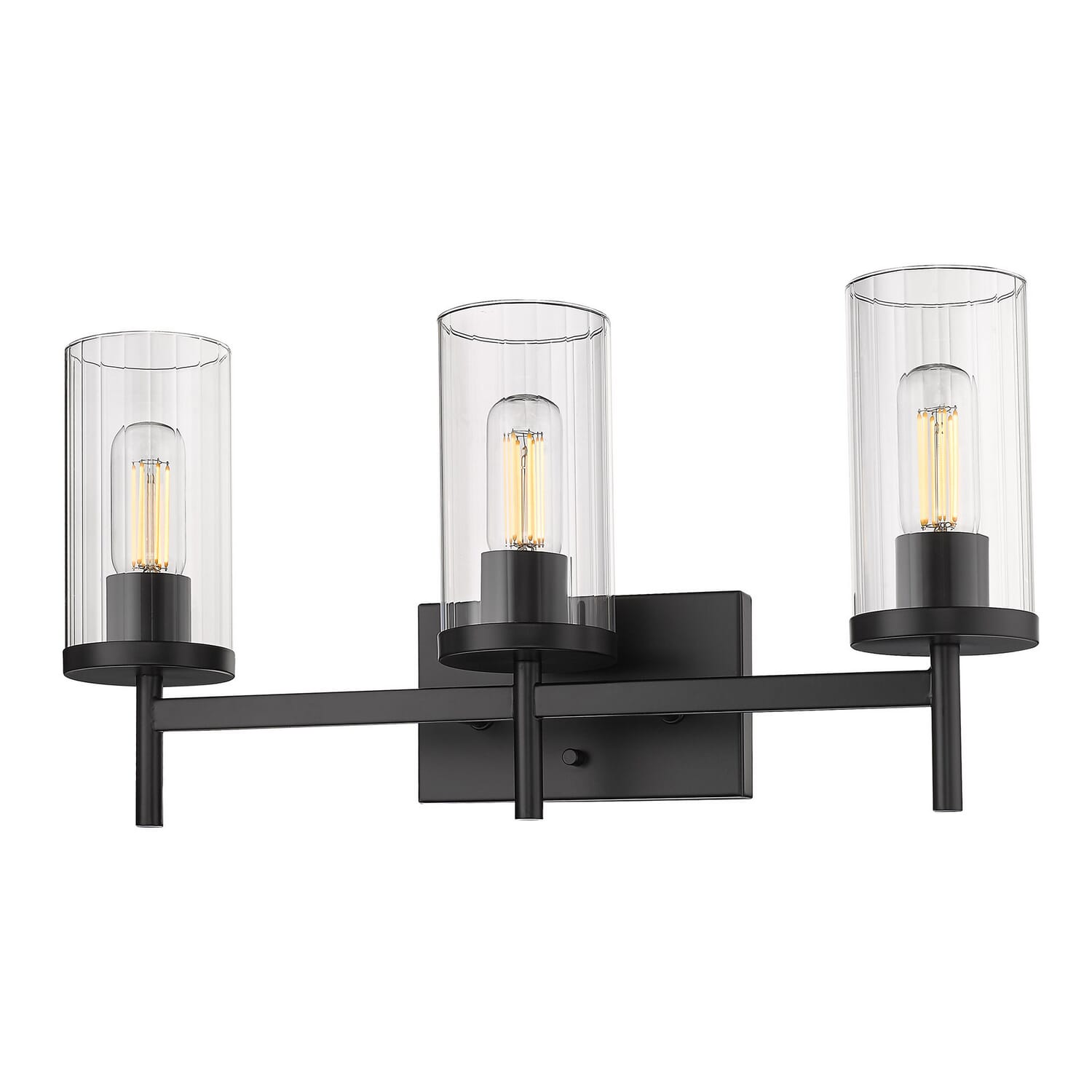 Winslett 3-Light Bathroom Vanity Light Vanity in Matte Black