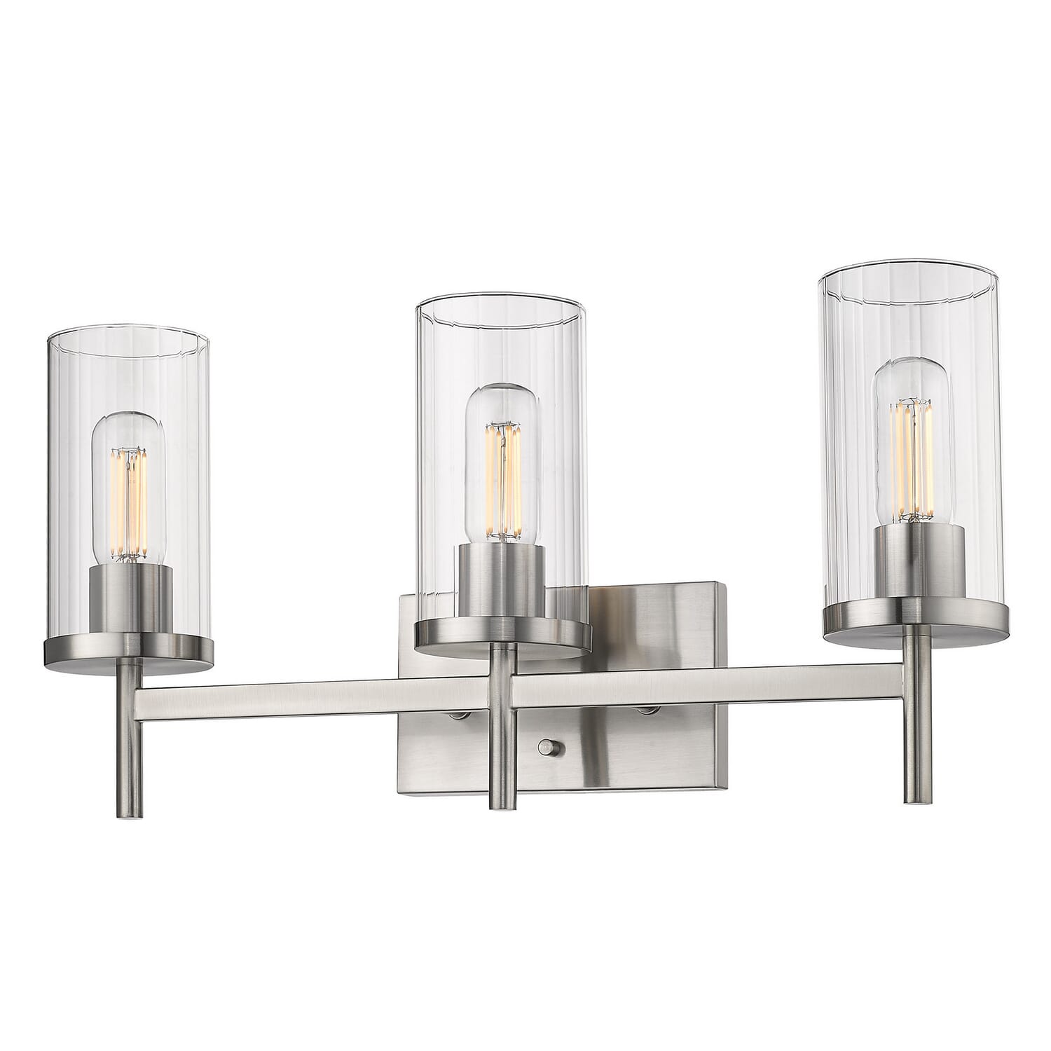 Winslett 3-Light Bathroom Vanity Light Vanity in Pewter