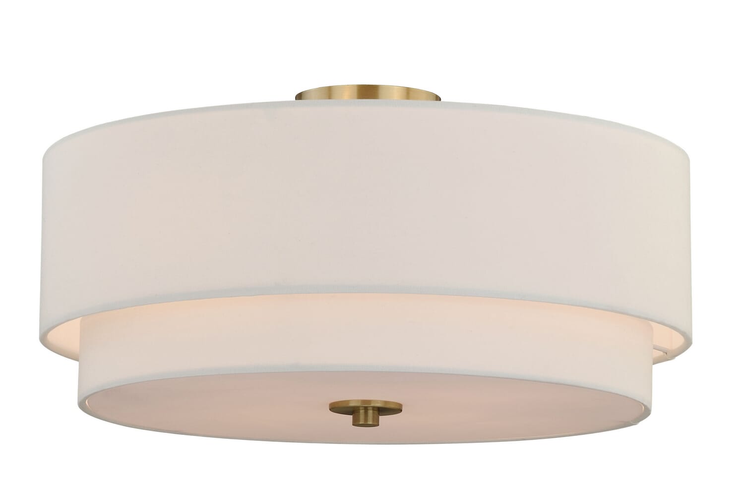 Burnaby 4-Light Semi-Flush Mount in Matte Brass