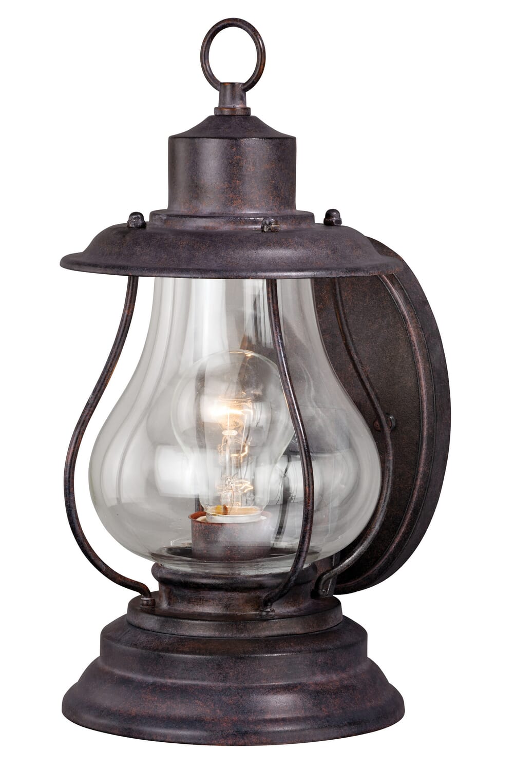 Dockside 1-Light Outdoor Wall Mount in Weathered Patina