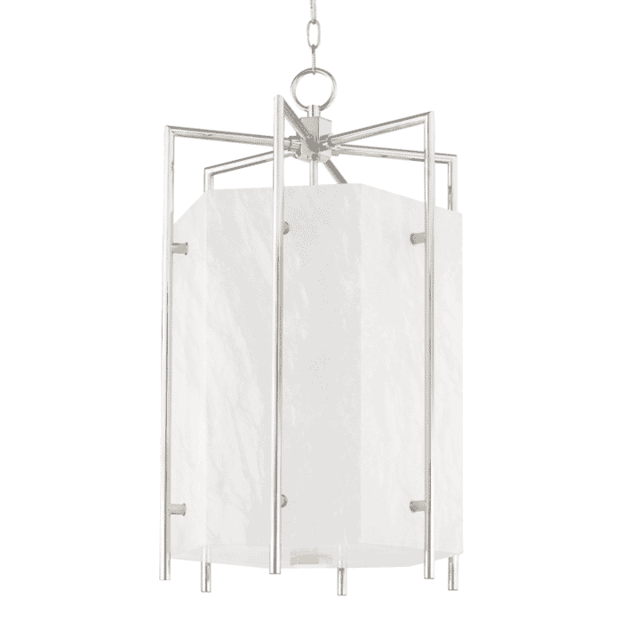 Hudson Valley Flatbush 6-Light Pendant Light in Polished Nickel Hudson Valley Flatbush 6-Light Pendant Light in Polished Nickel