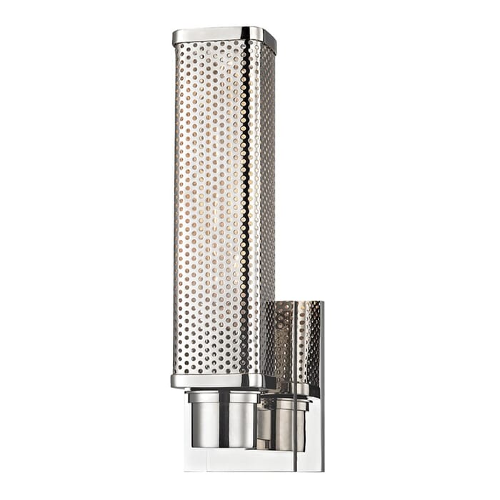 Hudson Valley Gibbs 13" Wall Sconce in Polished Nickel Hudson Valley Gibbs 13" Wall Sconce in Polished Nickel