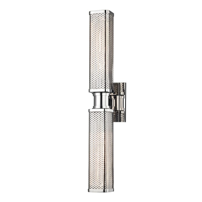 Hudson Valley Gibbs 2-Light 22" Wall Sconce in Polished Nickel Hudson Valley Gibbs 2-Light 22" Wall Sconce in Polished Nickel