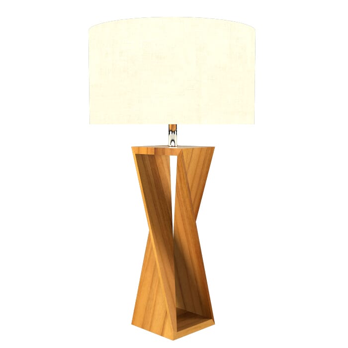 Spin 1-Light Table Lamp in Teak Spin 1-Light Table Lamp in Teak