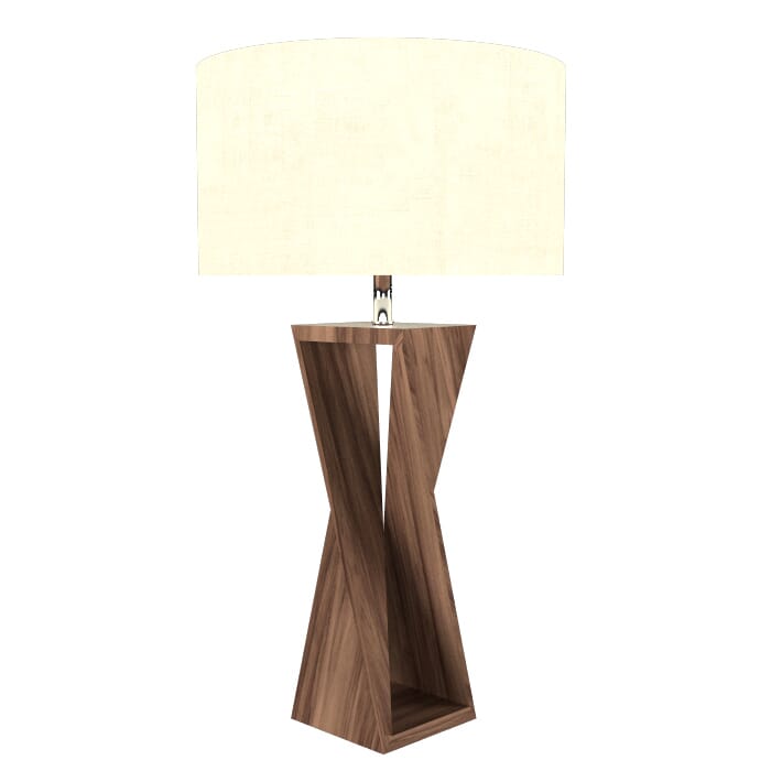 Spin 1-Light Table Lamp in American Walnut Spin 1-Light Table Lamp in American Walnut