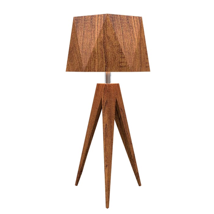 Facet 1-Light Table Lamp in Imbuia Facet 1-Light Table Lamp in Imbuia