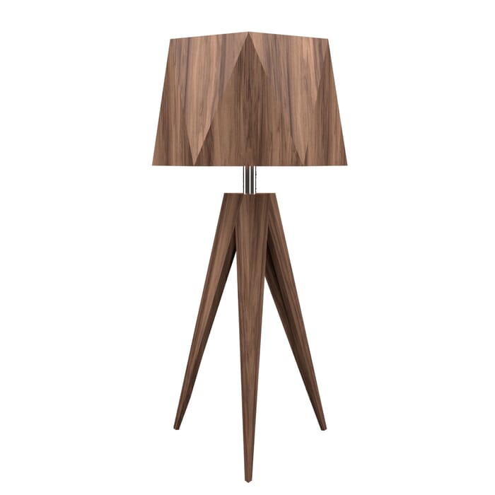 Facet 1-Light Table Lamp in American Walnut Facet 1-Light Table Lamp in American Walnut