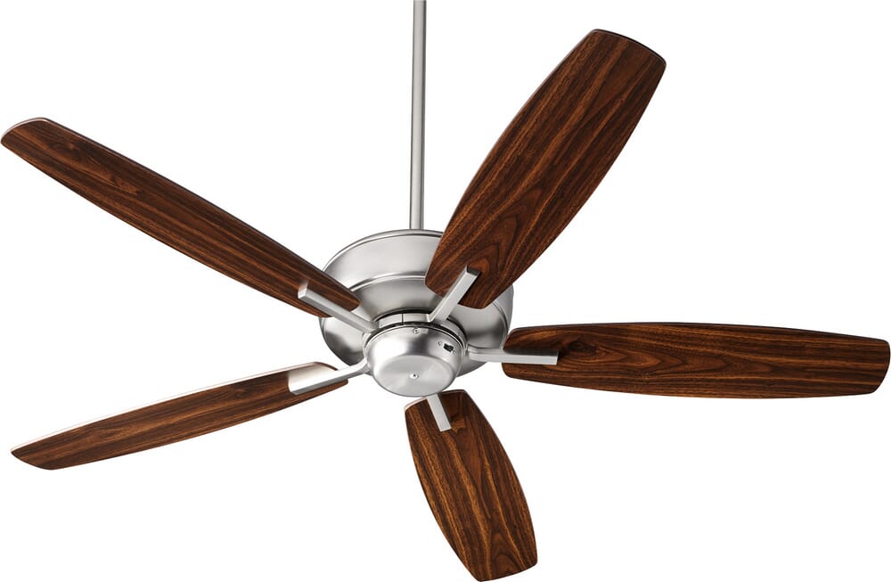 Quorum Breeze 0-Light 52" Indoor Ceiling Fan in Satin Nickel