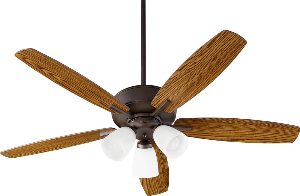 Quorum Breeze 3-Light 52" Indoor Ceiling Fan in Oiled Bronze