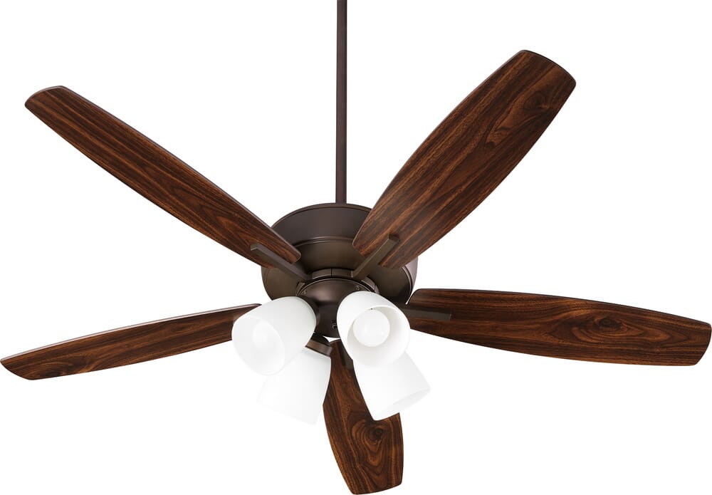 Quorum Breeze 4-Light 52" Indoor Ceiling Fan in Oiled Bronze