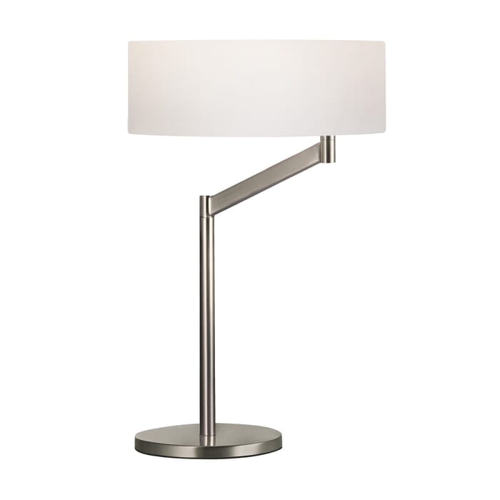 Sonneman Perch 23" Swing Arm Table Lamp in Nickel Finish Sonneman Perch 23" Swing Arm Table Lamp in Nickel Finish