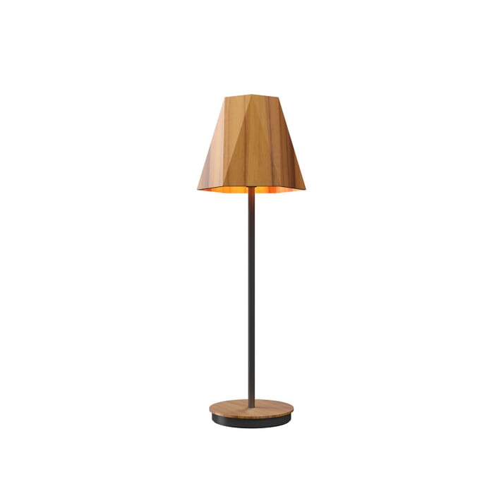 Facet 1-Light Table Lamp in Teak Facet 1-Light Table Lamp in Teak
