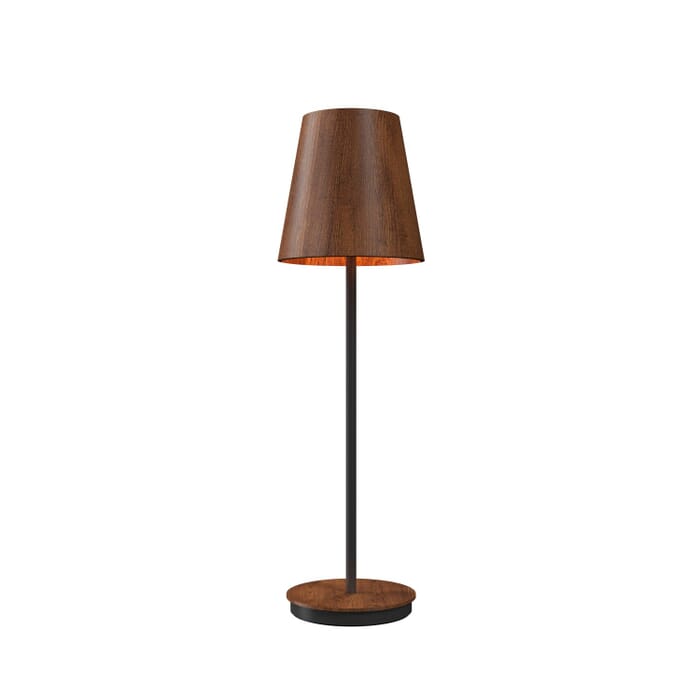 Conical 1-Light Table Lamp in Imbuia Conical 1-Light Table Lamp in Imbuia