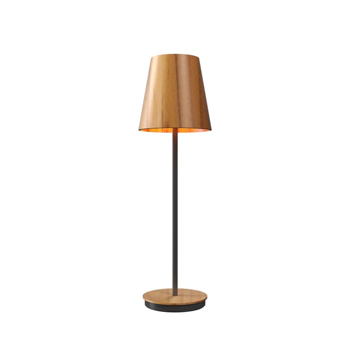 Conical 1-Light Table Lamp in Teak Conical 1-Light Table Lamp in Teak