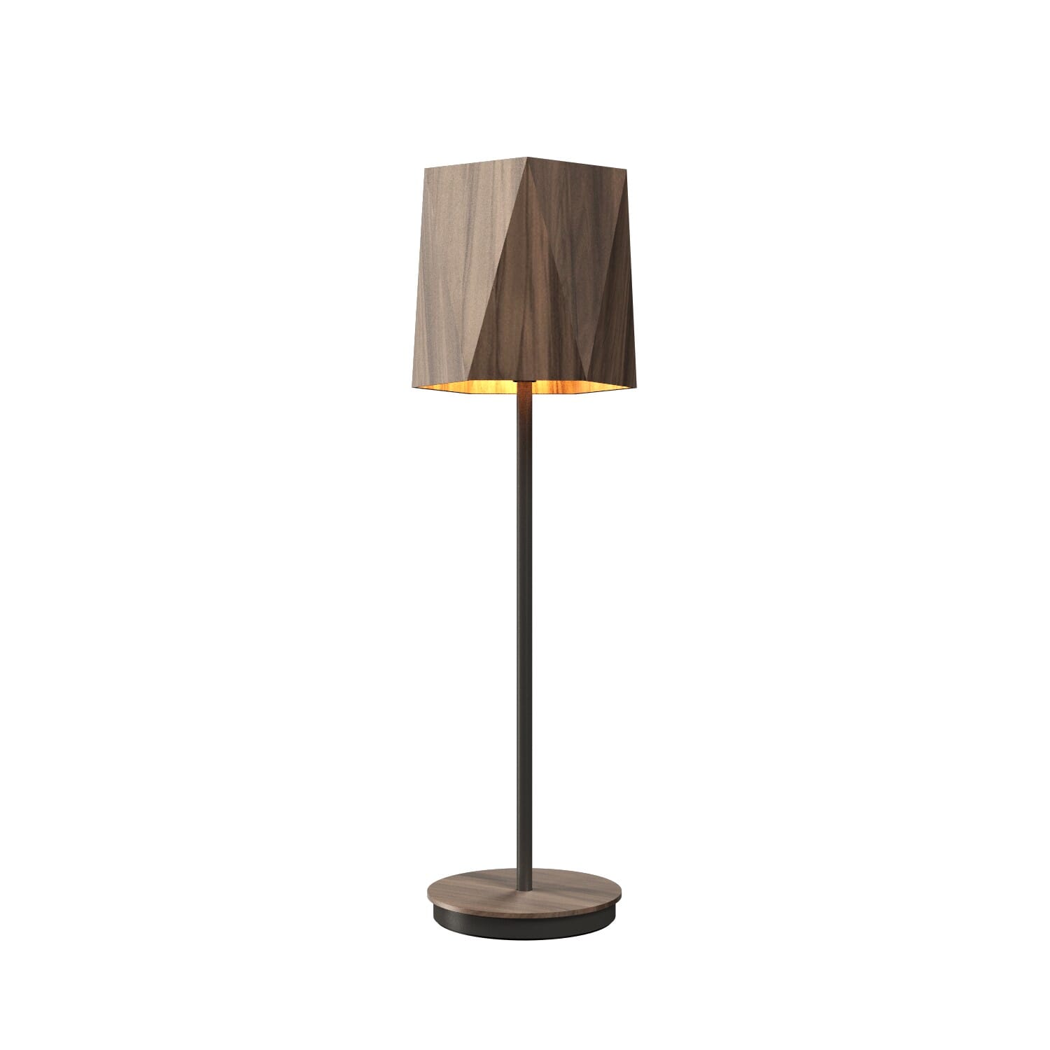 Facet 1-Light Table Lamp in American Walnut