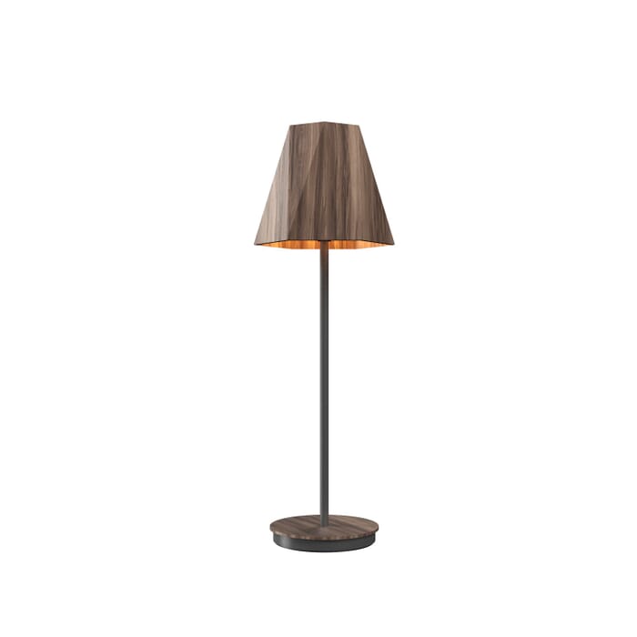 Facet 1-Light Table Lamp in American Walnut Facet 1-Light Table Lamp in American Walnut