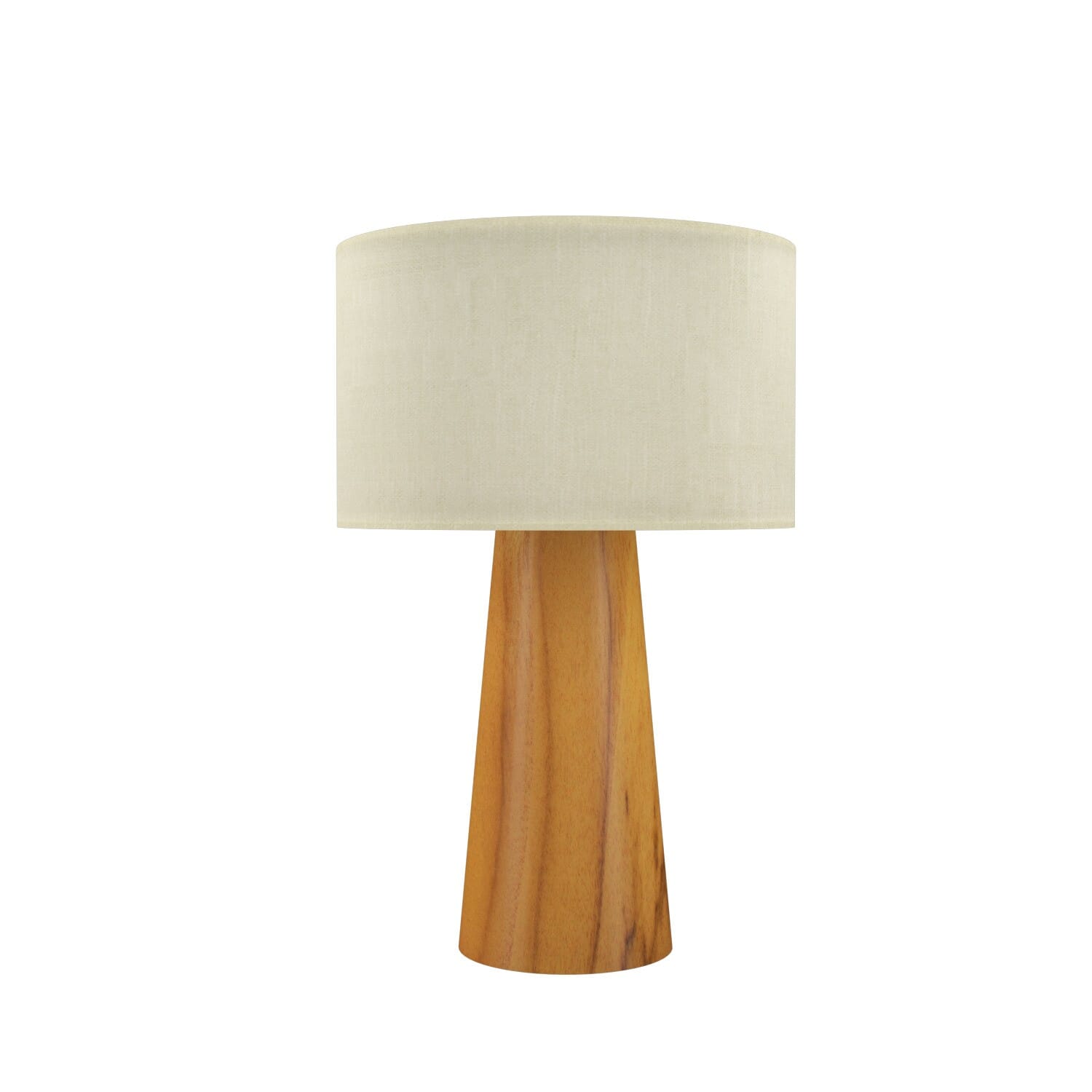 Conical 1-Light Table Lamp in Teak