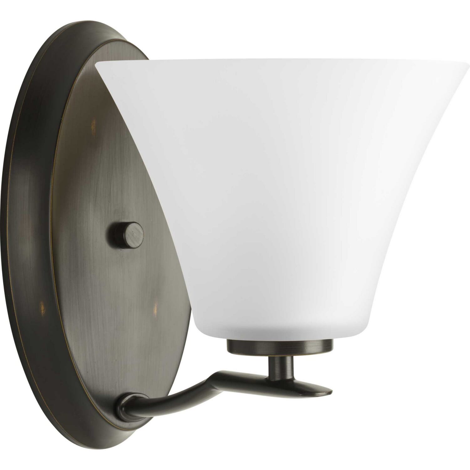 Antique Bronze One Light Bath Bracket from the Bravo Collection
